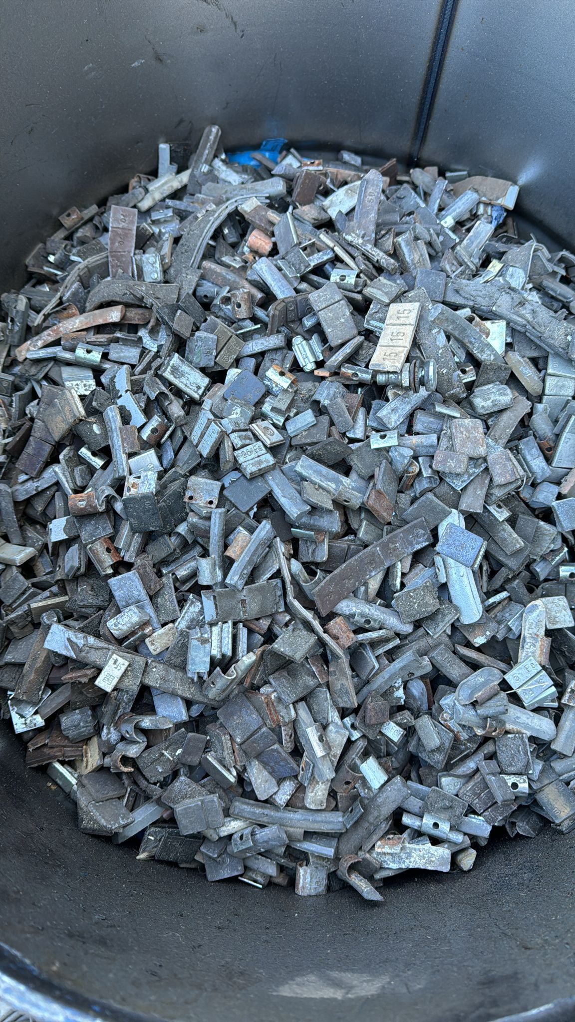 Processed Aluminum Scrap Piles